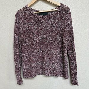 rag & bone Burgundy Marled Knit Crewneck Sweater Women’s Medium Pullover